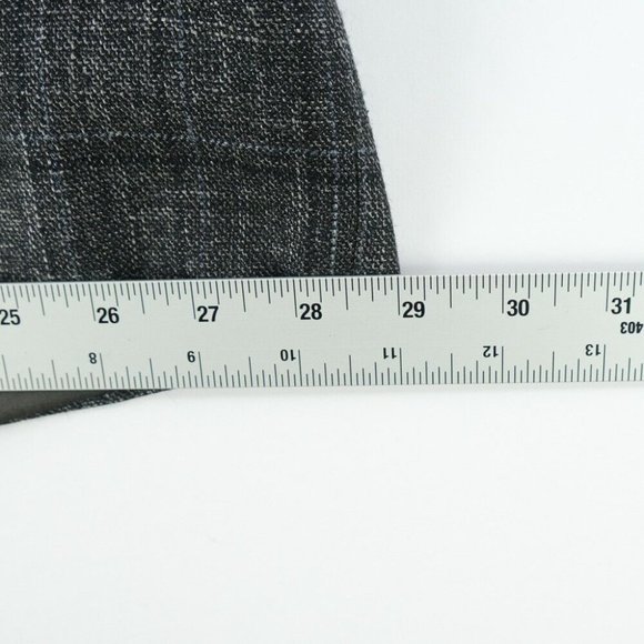 Modern Hickey Freeman Custom Sport Coat Men 53R Knit Wool USA Suit Jacket Gray - Picture 9 of 12